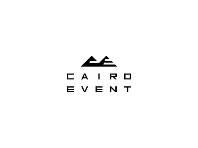 Cairo Event Logo ( C+E+Pyramids) Concept branding cairo design event giza logo logos mark pyramid pyramids symbol type typeface typography