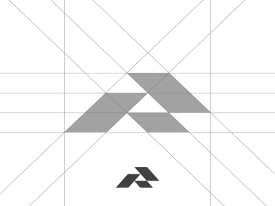 Letter R Grid brand branding design graphic graphicdesign grid grids gridsystem identity logo logos mark r logo type typeface