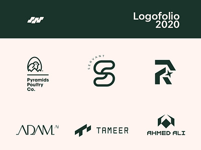 My new logofolio 2020 / Vol.01 brand branding design identity illustration logo logocollection logofolio logos mark type