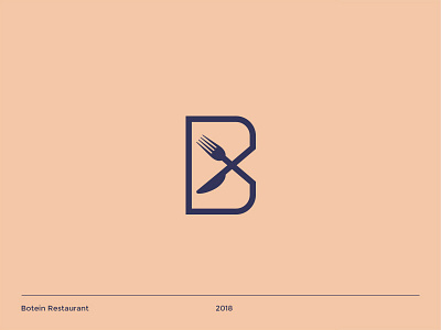 Botein Restaurant brand branding design icon identity letter logo logos mark marks restaurant symbol type vector