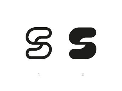 S Mark_ 1 or 2 ? art behance brand branding design icon identity illustration letter logo logos mark marks s sketch symbol type typeface typography vector