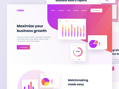 Product Saas Landing page branding colorful colorful ui dashboard gradient landing page saas landing page saas website ui userinterface web page design website