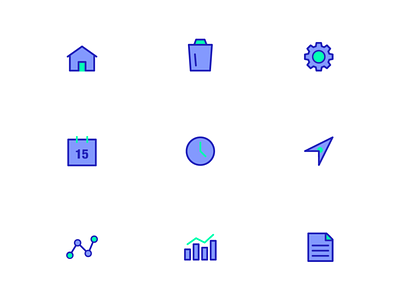 Random Icons Set apps dashboard flat icon icons illustrator managment mayur minimal ui uidesign