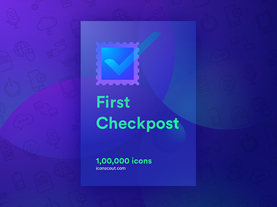First Checkpost 100000 achievement check community iconpack icons iconscout packs sucess
