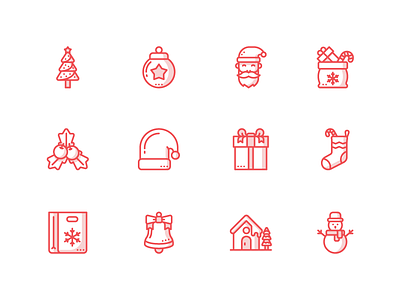 Free Christmas Iconpack christmas festival free freebie gift icon iconpack icons iconset santa snowman xmas