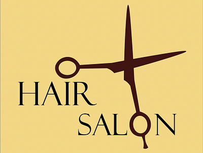 Logo 5 adobe illustrator branding design emblem graphic design hairsalon logo logodesign scissors shapes