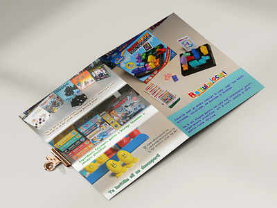 Toy Store Flyer Front-Back adobe photoshop design flyers graphic design shapes toy store toys