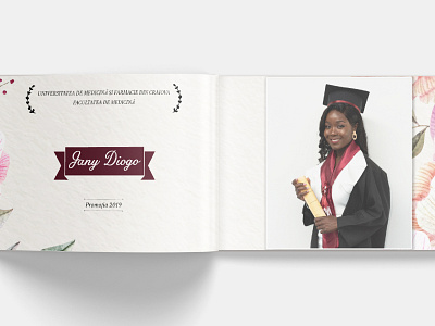 Graduation Album Design adobe photoshop album design graduation graphic design photo album shapes