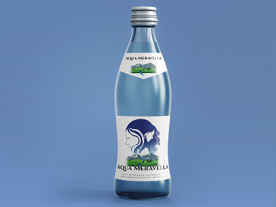 Aqua Meravella Water Bottle Mockup