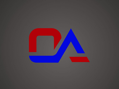 O + A letter logo design