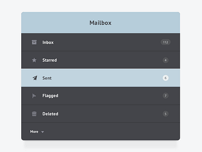 Mailbox flat flat design inbox layer style mail menu ui