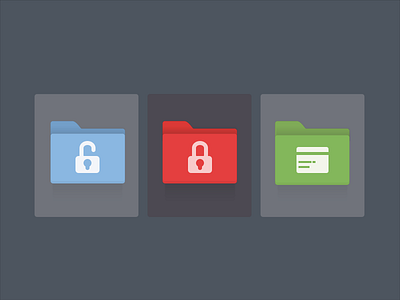 Folders design graphic icon ios lock photoshop security web