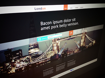 London location menu photos setting shopping travel web website ui