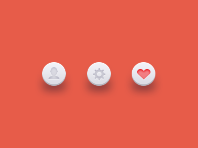 Tiny Buttons buttons heart like settings ui user