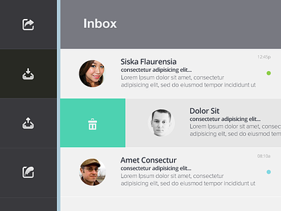 Inbox v2 batch dashboard design email form inbox menu messages queue ui web
