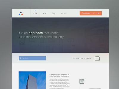 Site WIP architecture design flat form icons menu messages ui web