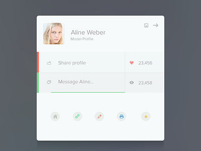 Profile batch design flat form messages profile ui web widget