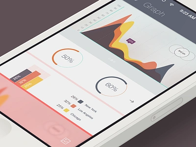 Analytics analytics design flat graph ios ios7 iphone iphone5