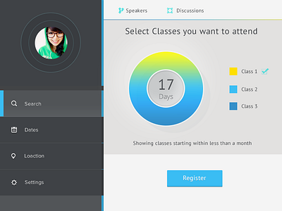 Register WIP classes location modal register ui web