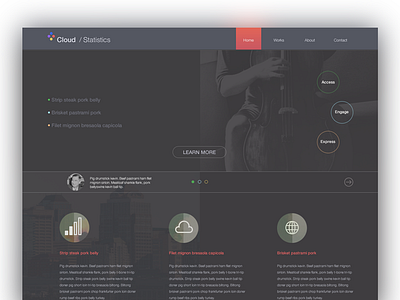 Cloud stats WIP analytics badges charts cloud design statistics stats ui web website