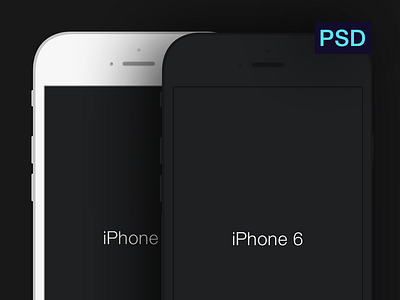 iPhone 6 Minimal PSD freebie iphone 6 psd