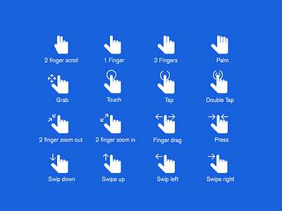 Hand Gestures PSD free psd gestures icons psd