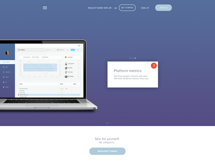 Dash Site by Rovane Durso on Dribbble