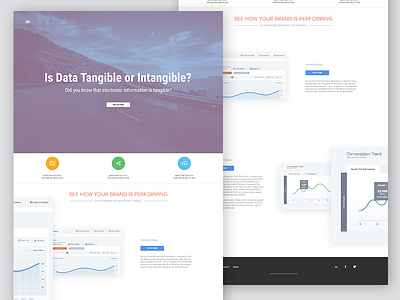 Tangible analytics dashboard flat interface ui web web design website