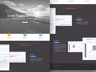 Tangible analytics dashboard flat interface ui web web design website