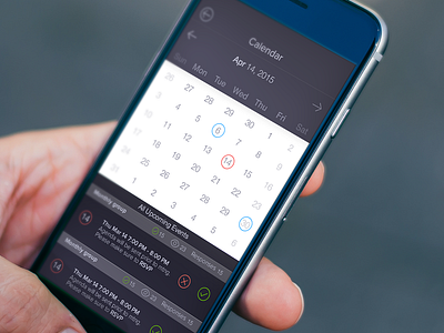 Calendar calendar ios iphone ui