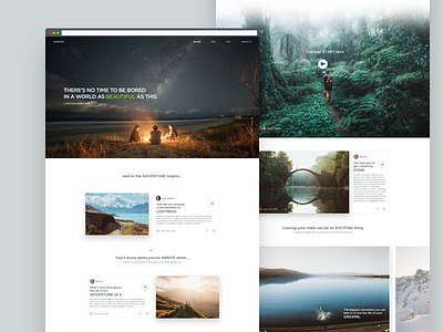 Adventure adventure design travel ui web website