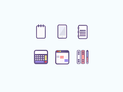 Office Icons Update browser calculator icon icons iphone notebook notepad pencil ruler
