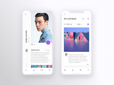 Listing design ios iphonex listing minimalistic ui ux