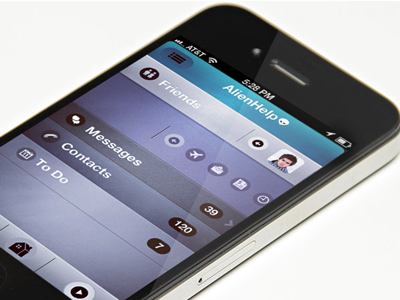 Alien Help alien design ios iphone organizer planner to do