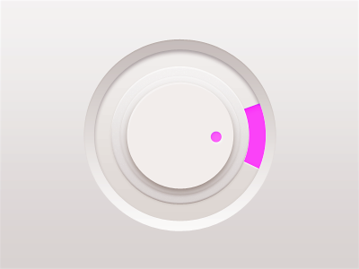 Knob design knob pink ui white