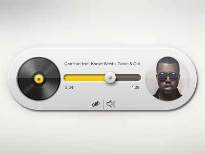 Mini Player design interface music ui