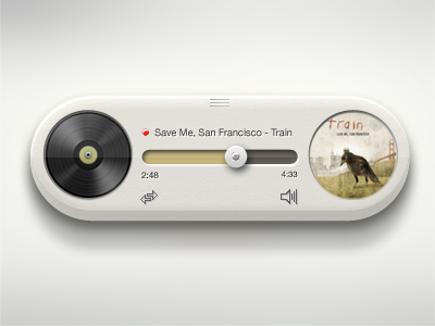 Mini Player v2 design interface music player train ui