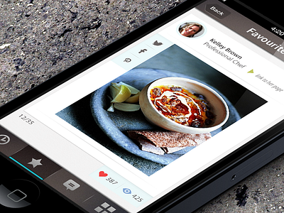 Another Recipe app design food ios iphone iphone 5 recipe wine