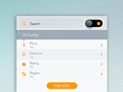 Search design form menu messages rating region search ui web widget
