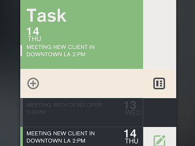 Task ll bach calendar climacons design flat ios iphone 5 notes organize task