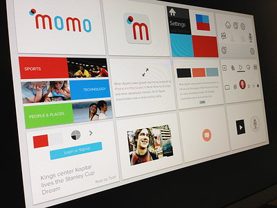 Momo branding design ios iphone iphone 5