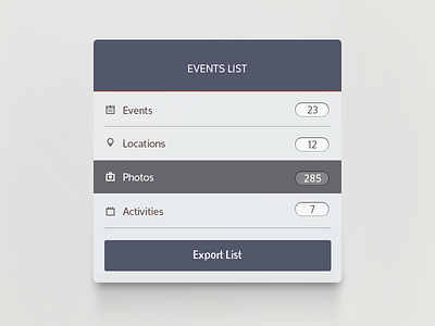 Events design events interaction interface ui web