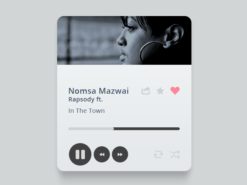 Music ui widget music design web player music player batch