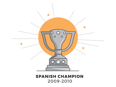 Spanish Champion Trophy football illustration soccer trophies vector zlatan zlatanibrahimovic