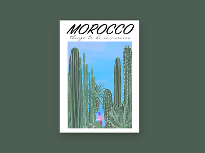 Morocco illustration design green illustration travel