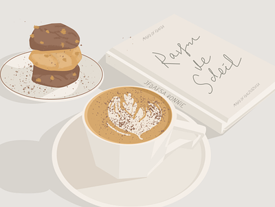 coffee time design drawing food illustration