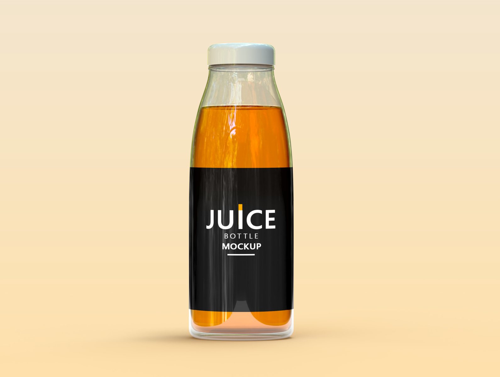 Glass Orange Juice Bottle PSD Mockup by the ministry of designs on Dribbble