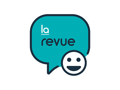 La Revue Logo app logo customer feedback design feedback logo