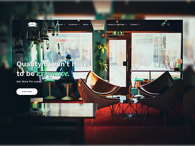 Furniture E-commerce Landing Page design interior designercize e commerce furniture landing product shop ui ux website