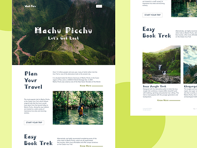 Visit Peru Landing Page